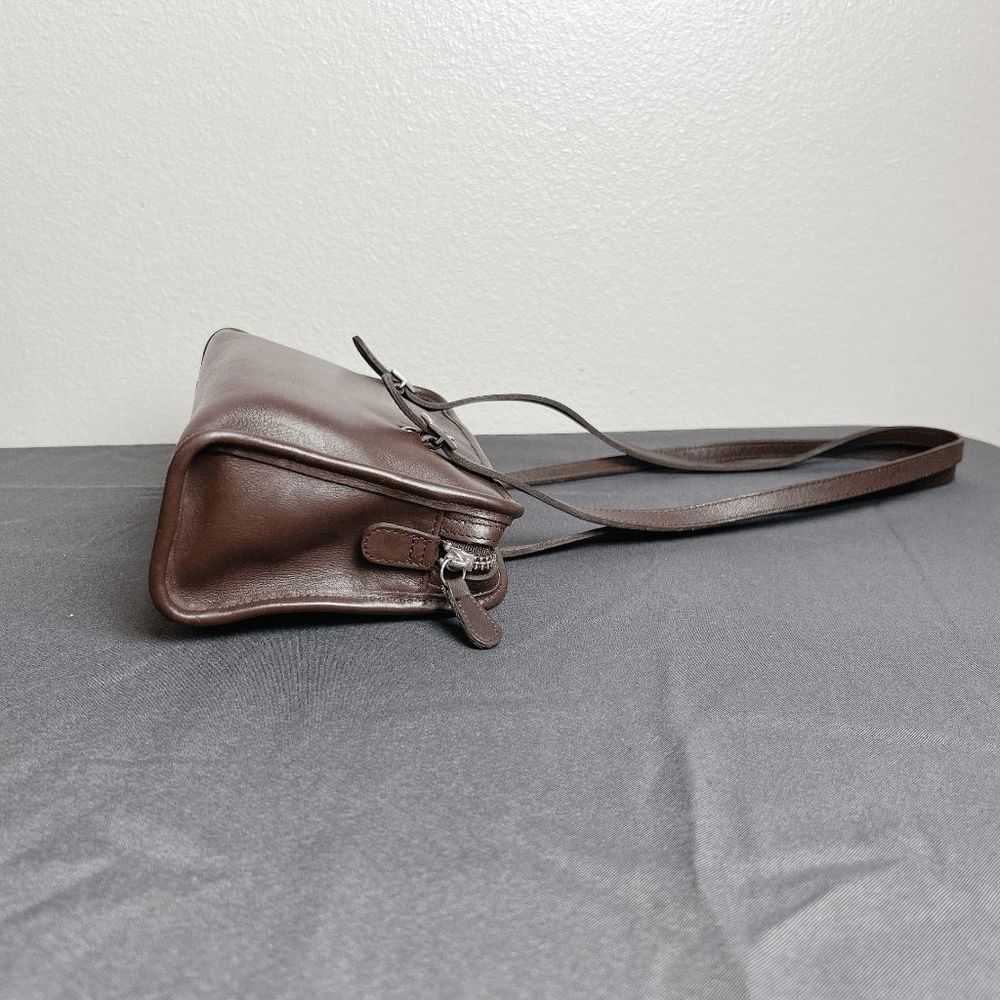 Coach Vintage  Brown Swing Zip Shoulder bag Retro purse 9051 - Picture 4 of 9